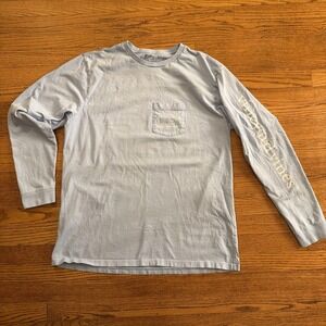 Vineyard Vines Men's Long Sleeve T-Shirt Size L Light Blue NWOT